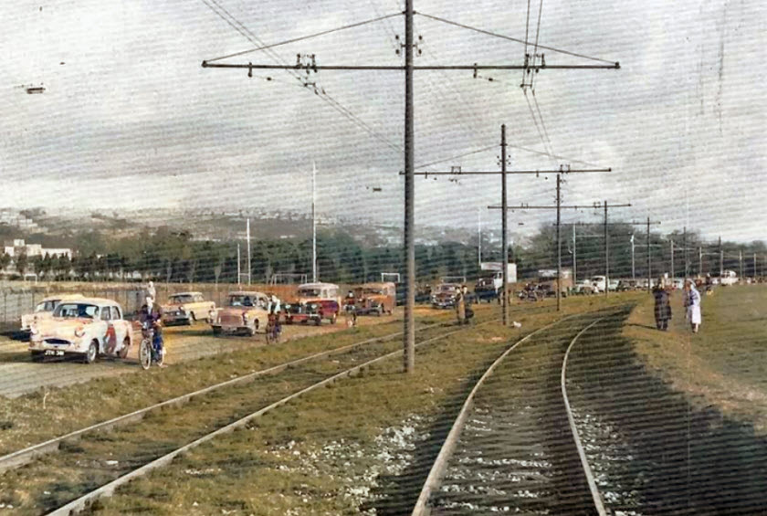 Mumbles Road with mumbles train
